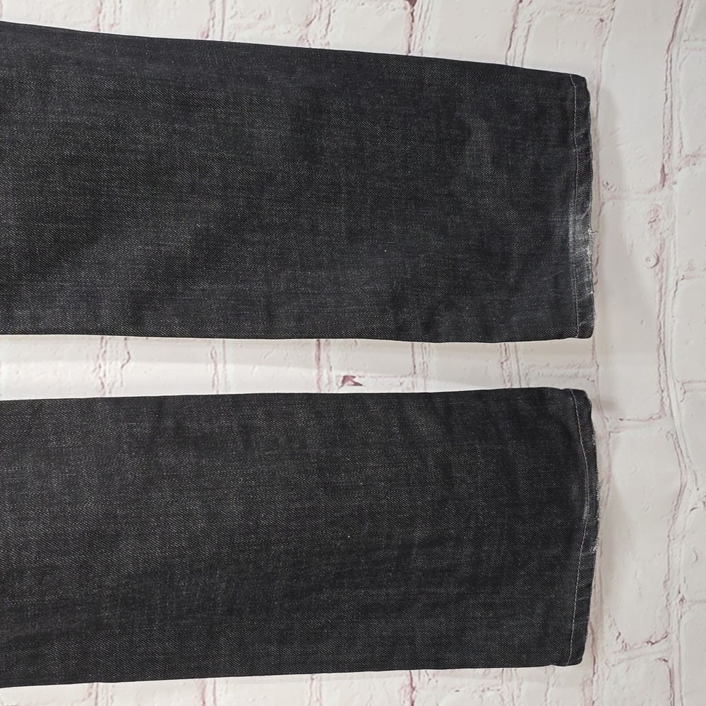 Paige Jeans Melrose Classic Rise Black Denim Stretch Straight Leg Womens Size 30 - Picture 7 of 16